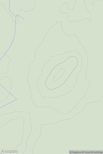 Thumbnail image for Camp Hill [Carrick and Galloway] [NX421398] showing contour plot for surrounding peak